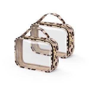 Tsa Approved Toiletry Bag, 2 Pack Clear Makeup Bags With Handles, Quart Size💘